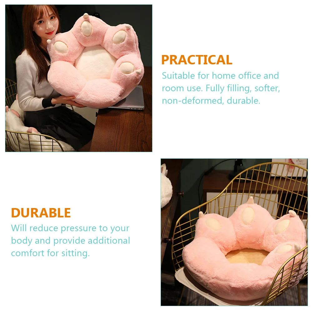 

Premium Cat Paw Sitting Pad for Chair Sofa Office Floor Use Comfortable Cushion with Dense Filling Non-Deformed