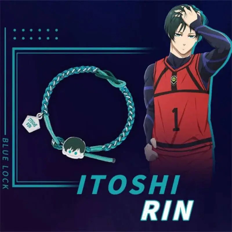

Game BLUE LOCK Cosplay Rin Itoshi Nagi Seishiro Mikage Reo Isagi Yoichi Nylon Woven Hand Rope Bracelet Souvenir Gift