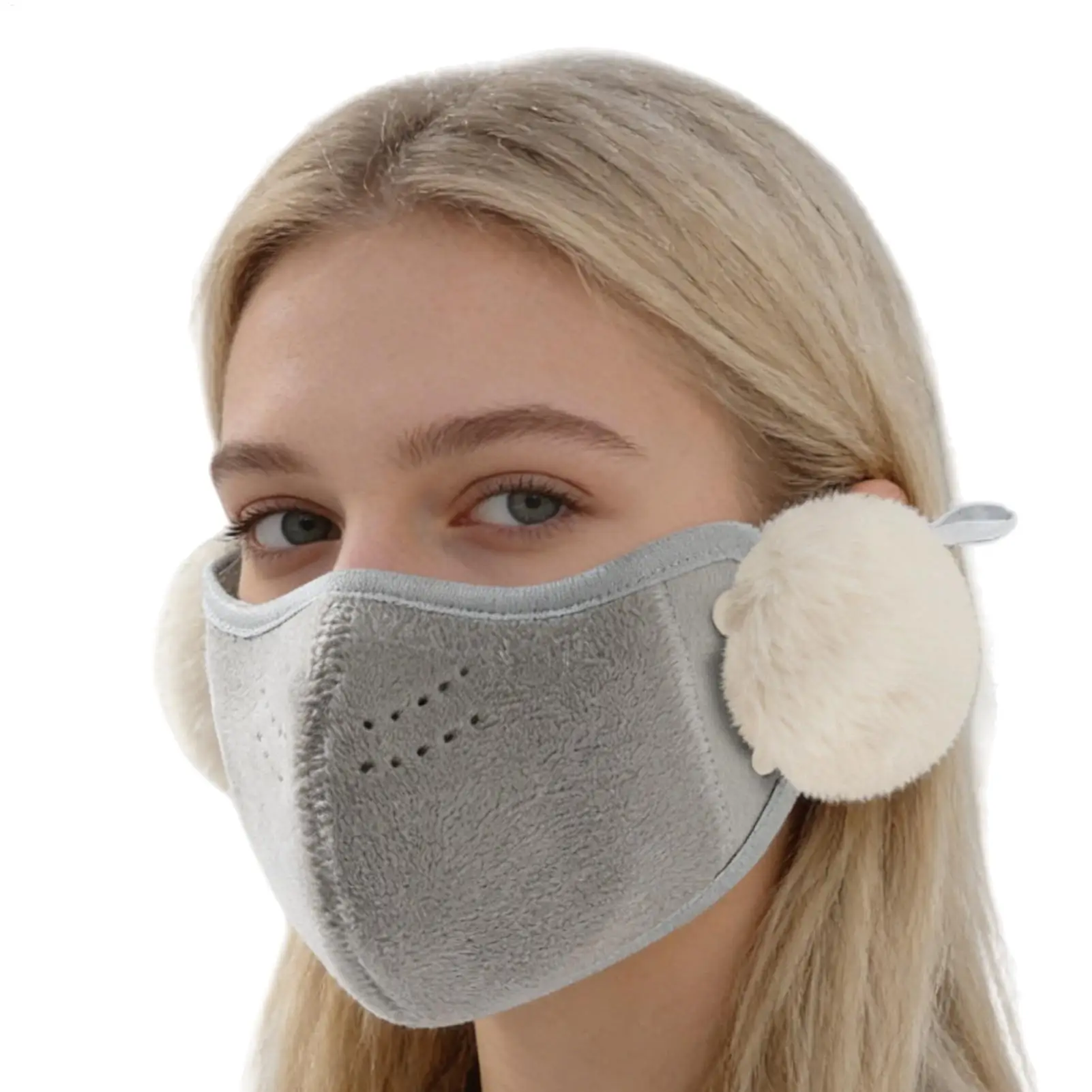 

Face Mouth Cover Windproof Shield With Ear Flap Cycling Face Cover For Sports Hiking Commuting Cycling Women Winter Outdoor