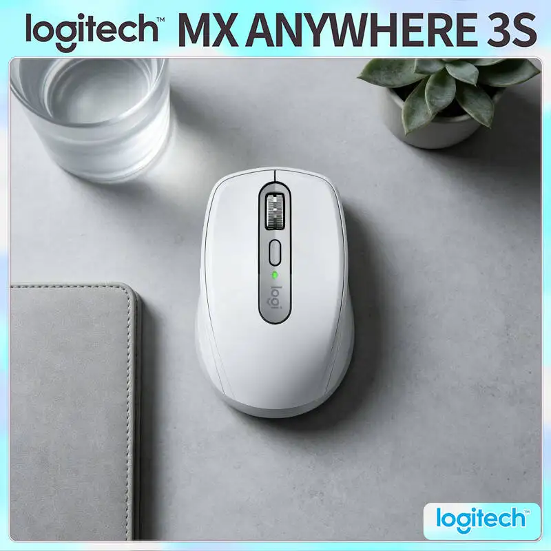 Premium MX Anywhere 3S - 8000 DPI, Hyper-Scroll, Anti-Slip, Perfect for Cross-City Tea Expo & Office Use