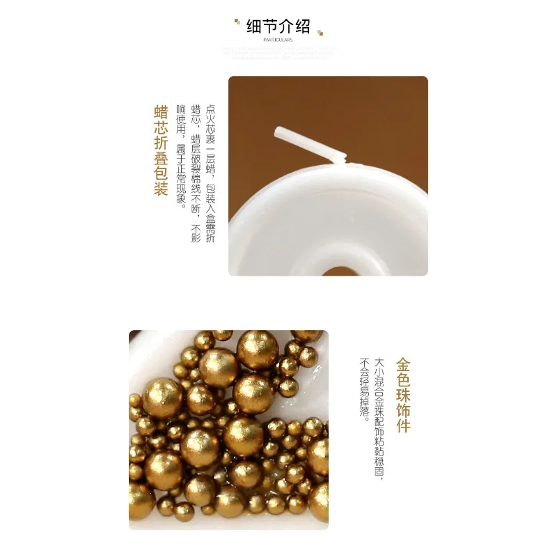 Golden Number Candles 0-9 for Kids Birthday Cake Party Dessert Table Decoration for Birthday Wedding Anniversary Celebration