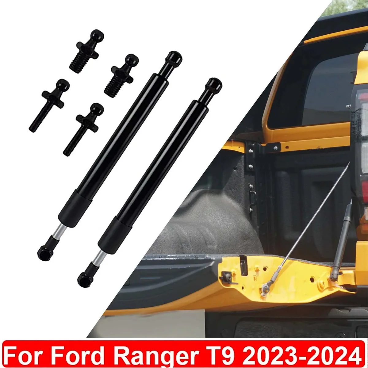 Steel Rear Tailgate Oil Damper Strut Slow Down Easy Up For Ford Ranger 2024 2023 Upgrades T9 Pickup Truck Accessories Australia