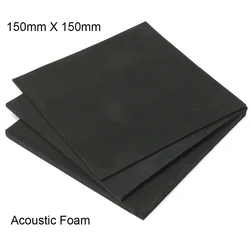 1pc Soundproofing Foam Acoustic Foam 150x150mm Sound Treatment Studio Room Absorption Wedge Tiles Polyurethane Foam 3/5/10mm
