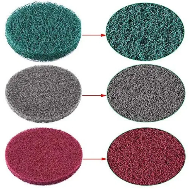 4 Inch Scouring Pads 20 Pcs with Wool Polishing Pad Sanding Plate for Cleaning Showers Tub Tile Grout and any Other Hard Surface