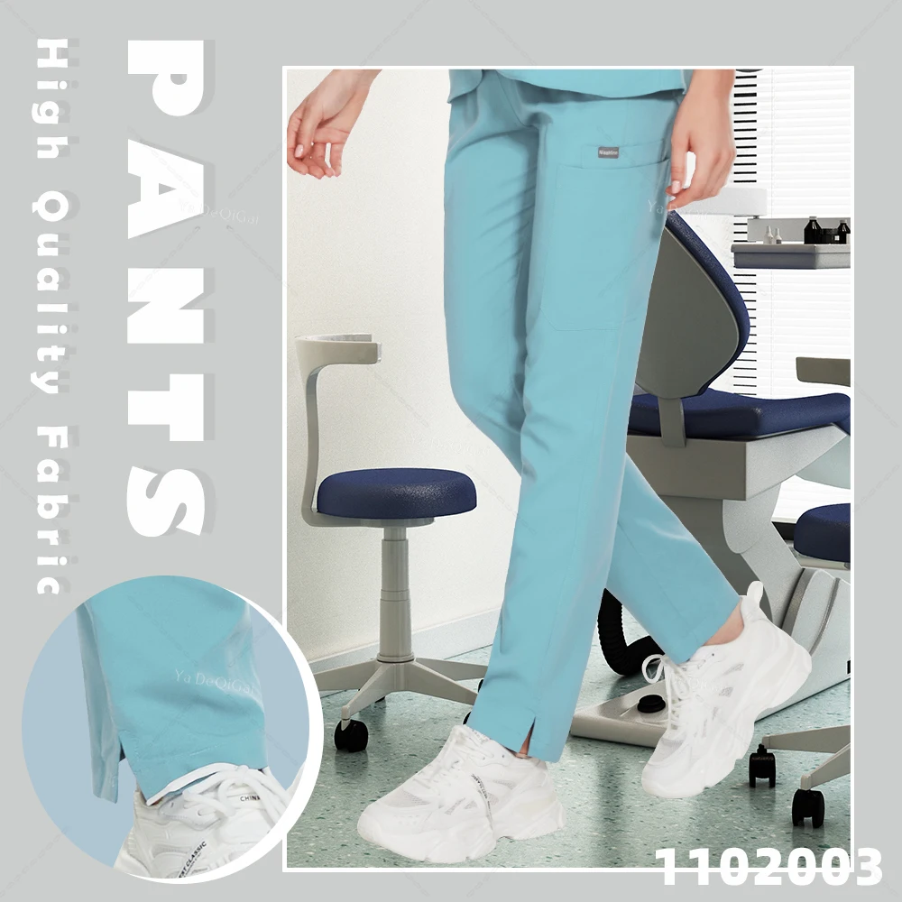 Medical Scrubs Pants Stretch Nursing Scrubs Bottoms Doctor Nurse Uniforms Pants Dental Clinic Nursing Trousers Medical Work Wear