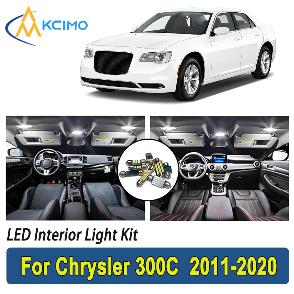 

New Light Bulb For Chrysler 300C (2011-2020) Premium Bright LED Interior Dome Map Trunk Light Kit Car Led Lamps Car LED Lights
