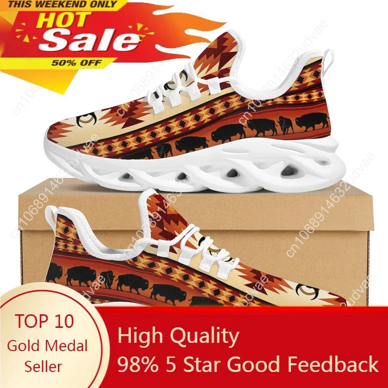 America Retro Women's Casual Running Shoes Breathable Graffiti Print Ladies Vulcanized Shoes Outdoor Chunky Zapatos Para Mujeres