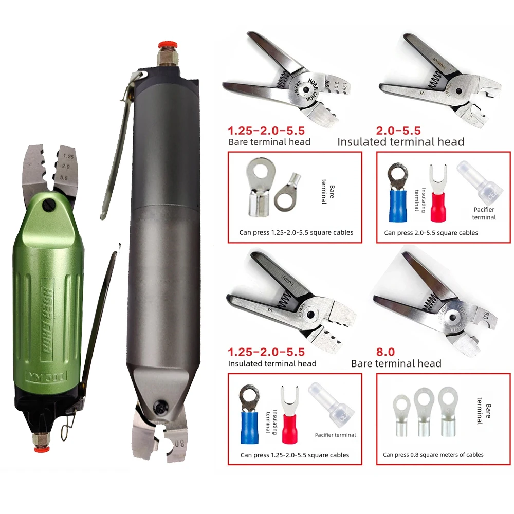 2026 Pneumatic Air Crimping Pliers Nipper Shear Cutter Tools Metal for Wire Connector Terminal Nipper Parts Clamp Body Cut Head