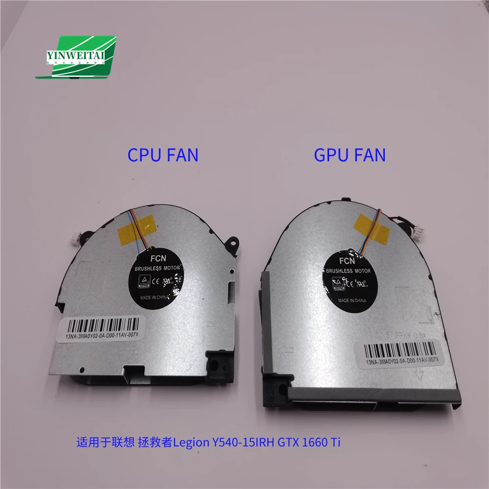 Fan For Lenovo Legion Y540-17IRH Y7000-17 Y540-15IRH Y540 GTX1660TI EG75070S1-1C030 1C010 5F10S13886 DC28000E3F1 DFS5M325063B11