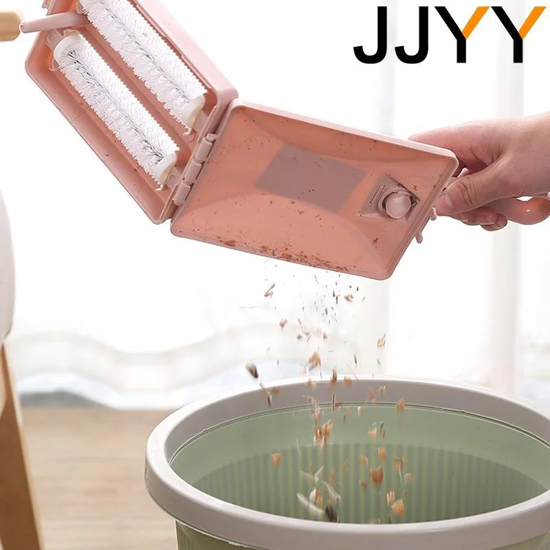 JJYY Handheld Carpet Table Sweeper Crumb Fur Brush Collector Roller Brush Home Pet Hair Remover Sofa Cleaning Dusting Brush 1PC