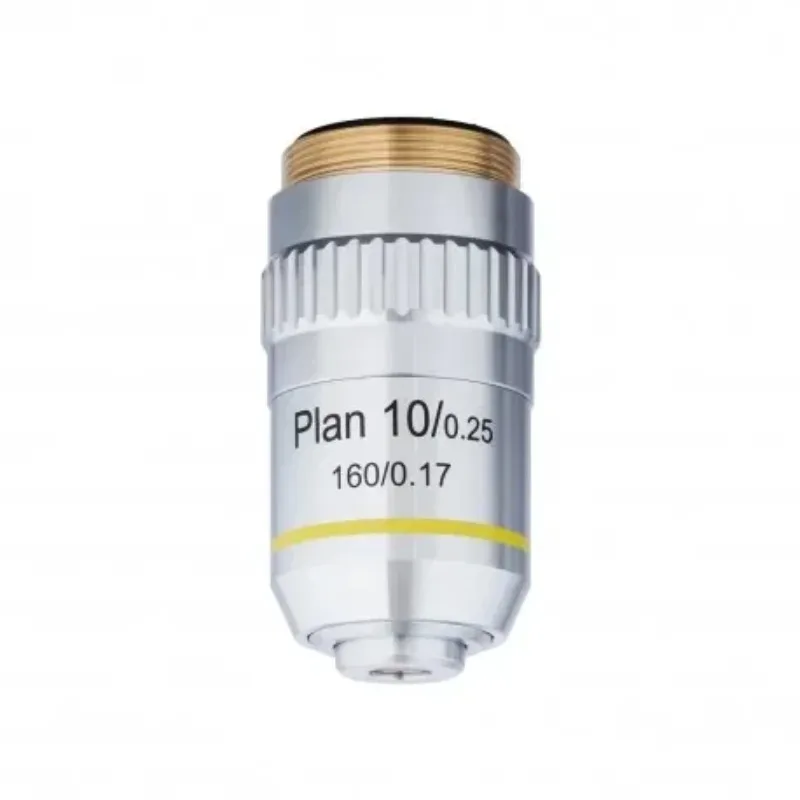 Objectif achromatique plan 10X PA10XK-V300 avec anneau moleté, pièces optiques de microscope, accessoire pour équipement industriel