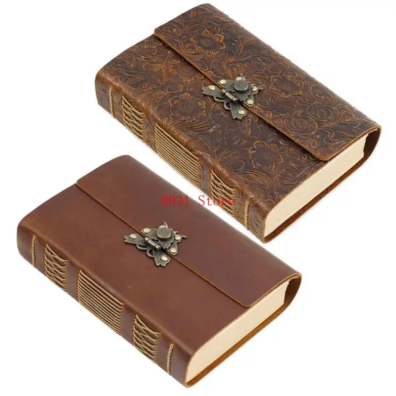 Retro Travel Journal Writing Notebook Diary Leather Notepad Handmade Gift for Students Adults Teachers