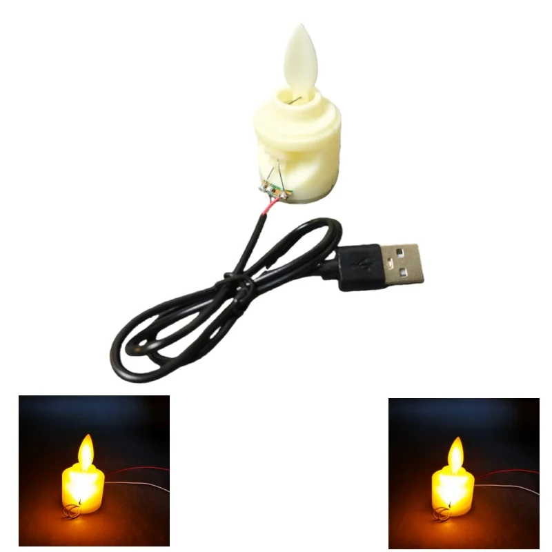 8PCS 5V USB Swinging Flame Lamp Core Simulation Candle Lamp Circuit Board Swinging Flame Lamp Circuit Board Core PCBA