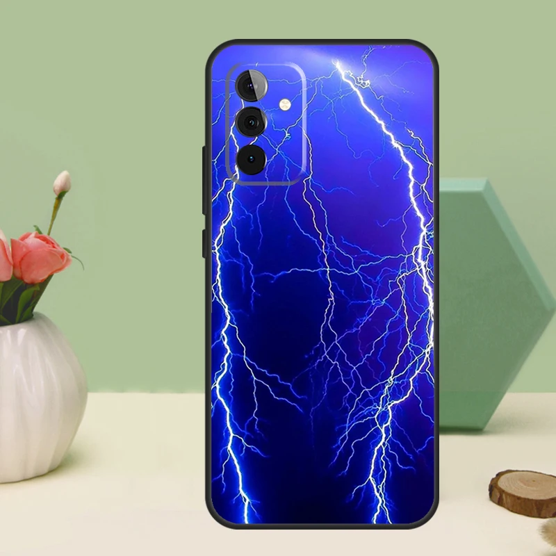 السماء البرق نمط لسامسونج غالاكسي A26 A54 A34 A14 A52 A32 A12 A13 A33 A53 A15 A16 A36 A56 A06 A35 A55 حالة #2
