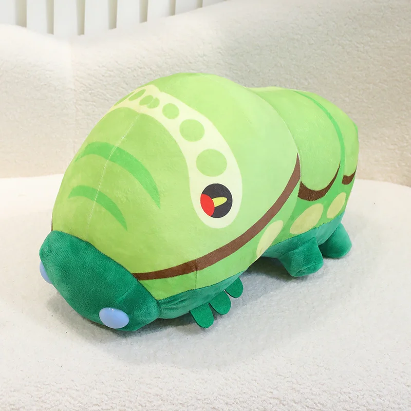 33/42 cm Artificial Insect Silkworm Pupa Plush Toy Pillow Green Silkworm Pupa Plush Toy Fun Decoration Living Room Room