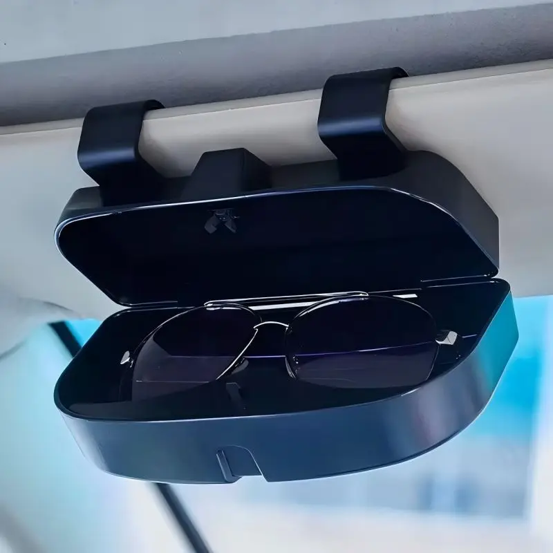 Car Glasses Box Portable Car Sunglasses Holder In The Car Driving Glasses Holder Eyeglass Case Sun Visor Car Lenses Holder