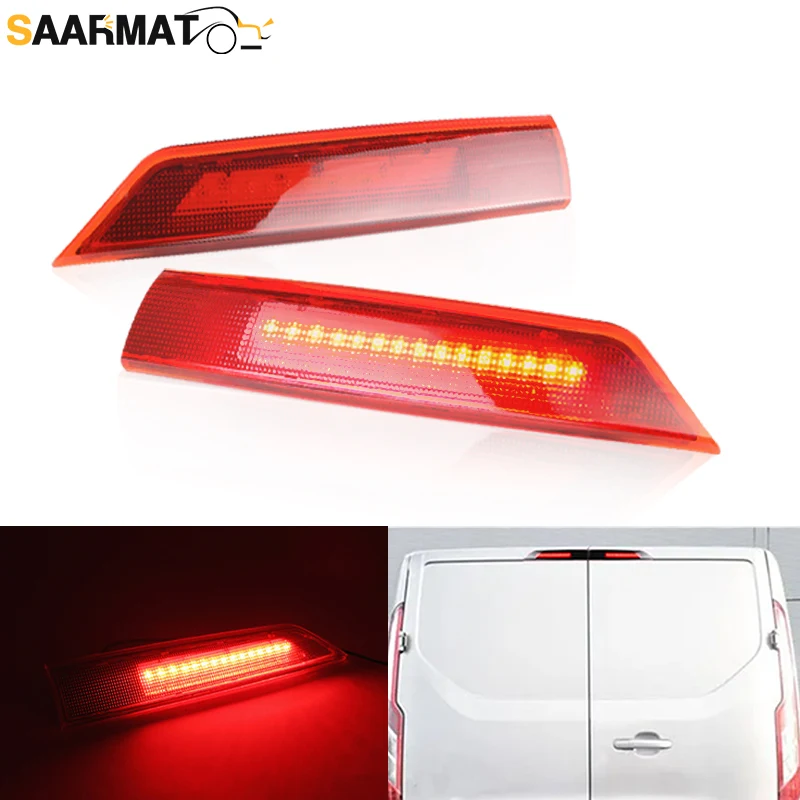 

Barn Door Car Third Brake Light For Ford Transit Custom 2016-up 12V LED Third Brake Light Rear High Mount Stop Lamp Accessories