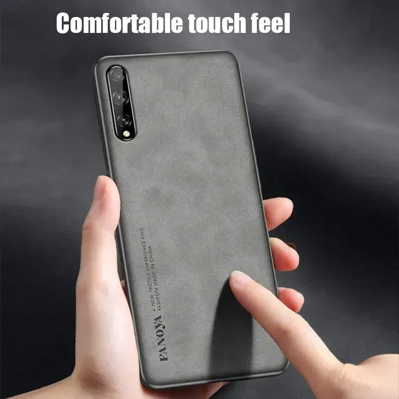 Luxury Sheepskin Leather Case For Samsung Galaxy A50 A30S A70 A7 2018 2019 A10 A11 A03 A04 Men Back Cover