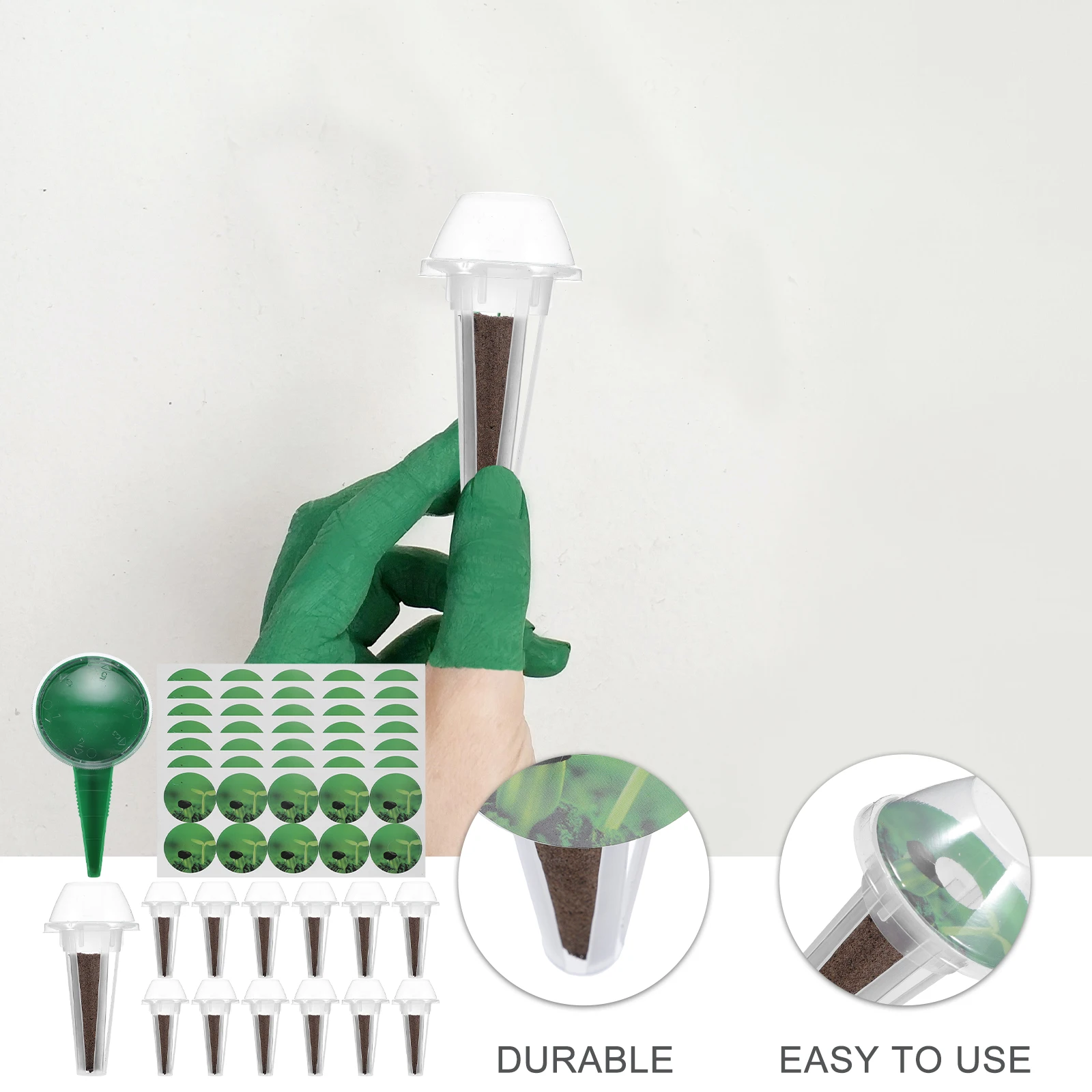 1 set Hydroponic Net Pots With Humidity Domes Grow Baskets For Indoor Hydroponic System Micro Container Garden