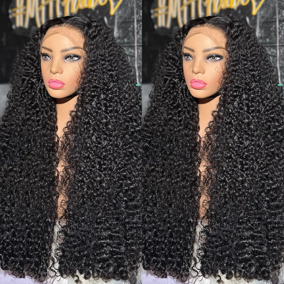 MELODIE Water Curly 13x4 13x6 Lace Frontal Human Hair Wigs 250% 30 Inch Loose Deep Wave 5x5 Glueless Wig Ready To Wear For Women