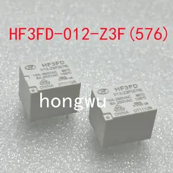 100% Original New 2PCS HF3FD-012-Z3F(576) DC12V relay 10A 5pins