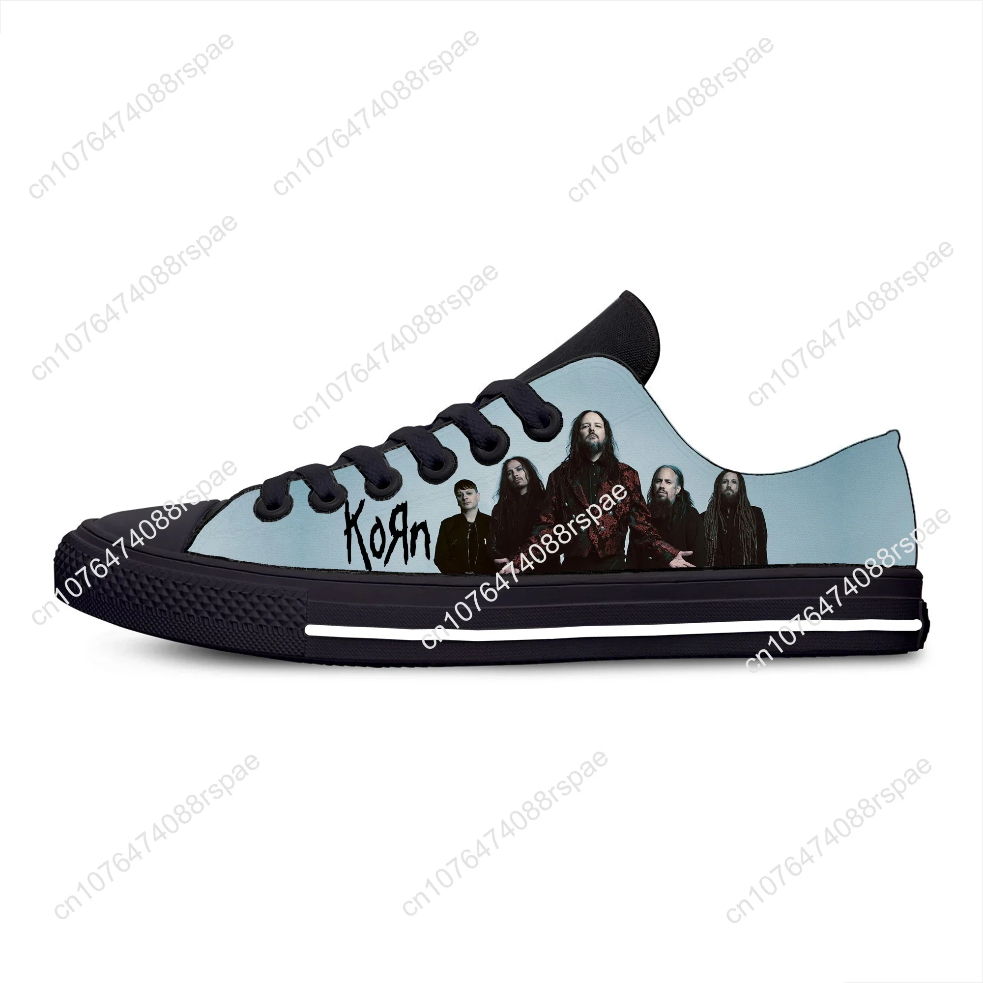 Korn Rock Band Lage Top Sneakers Heren Dames Casual Schoenen Hardloopschoenen 3d Geprint Ademende Lichtgewicht Schoen