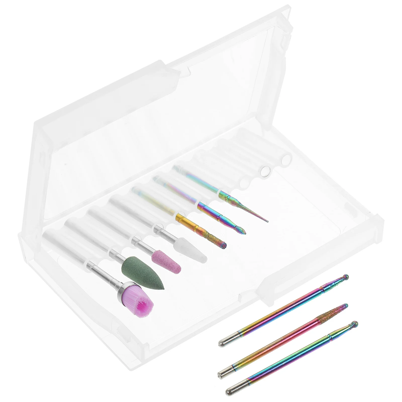 ชุดดอกสว่านเจียรเล็บ 10 ชิ้น สำหรับทำเล็บอะคริลิค ขัดแต่งหนังกำพร้า กำจัดเจลขัดเงา แบบพกพา ทนทาน ใช้ได้ทั้งในร้านเสริมสวยและที่บ้าน