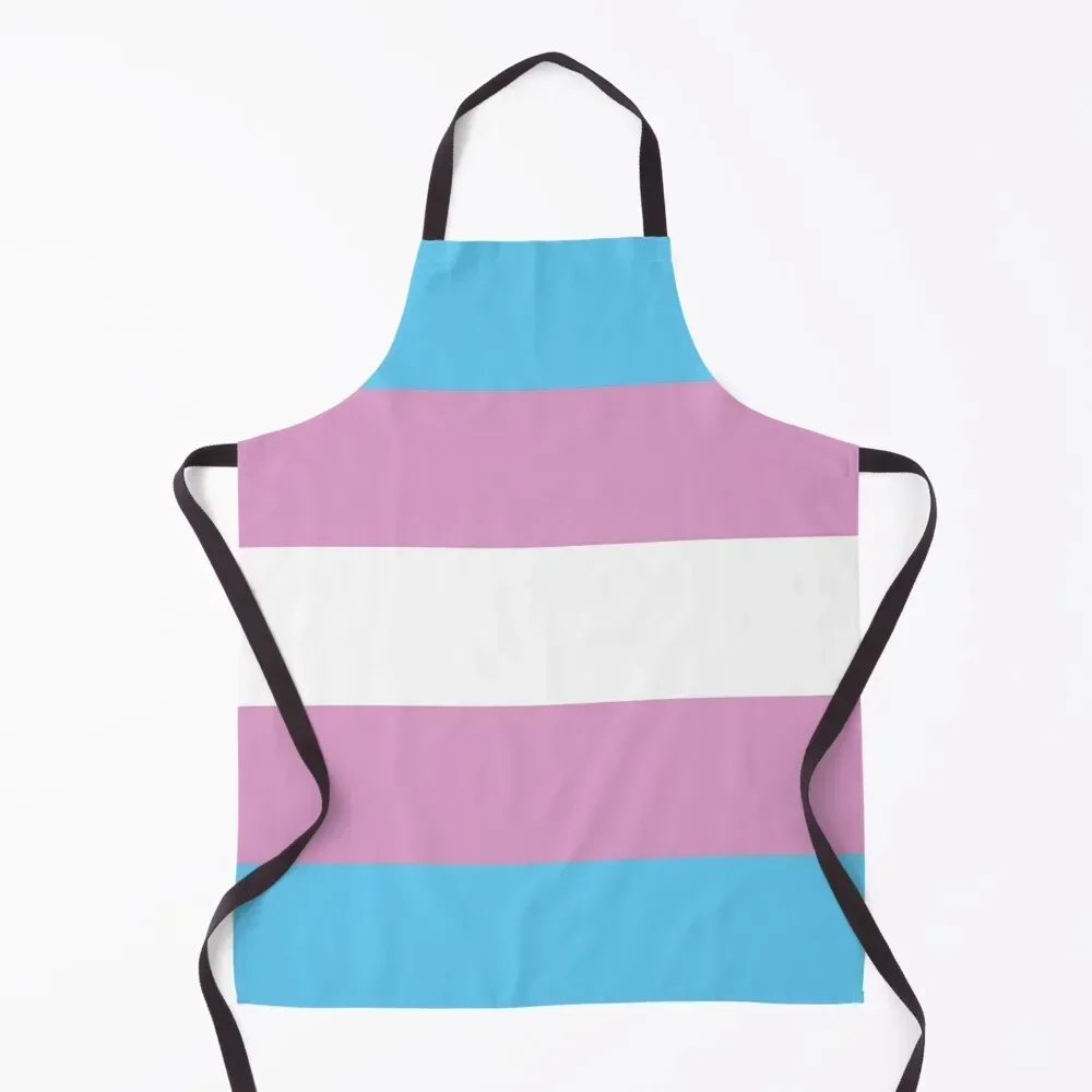 

Trans Pride Flag Apron Kitchen Accessories 2022 For Nail Stylist Kitchens Accessories Men gift Apron