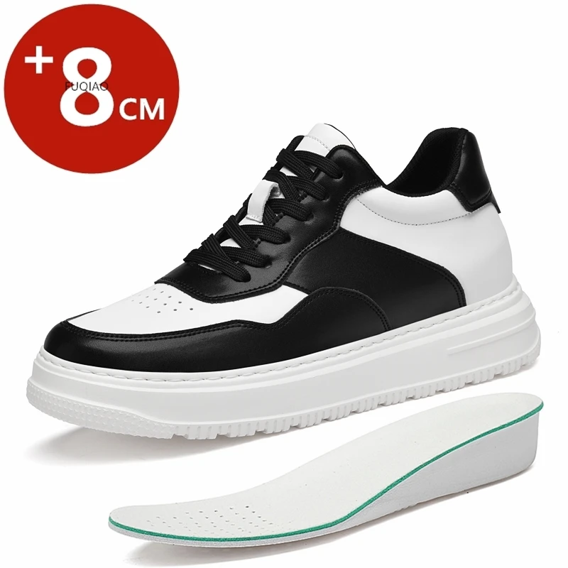 

Кроссовки мужские спортивные туфли-лифты, увеличивающие рост стельки 8 см, мужская повседневная обувь для отдыха, модная спортивная обувь с подъемом, большие размеры 37-46