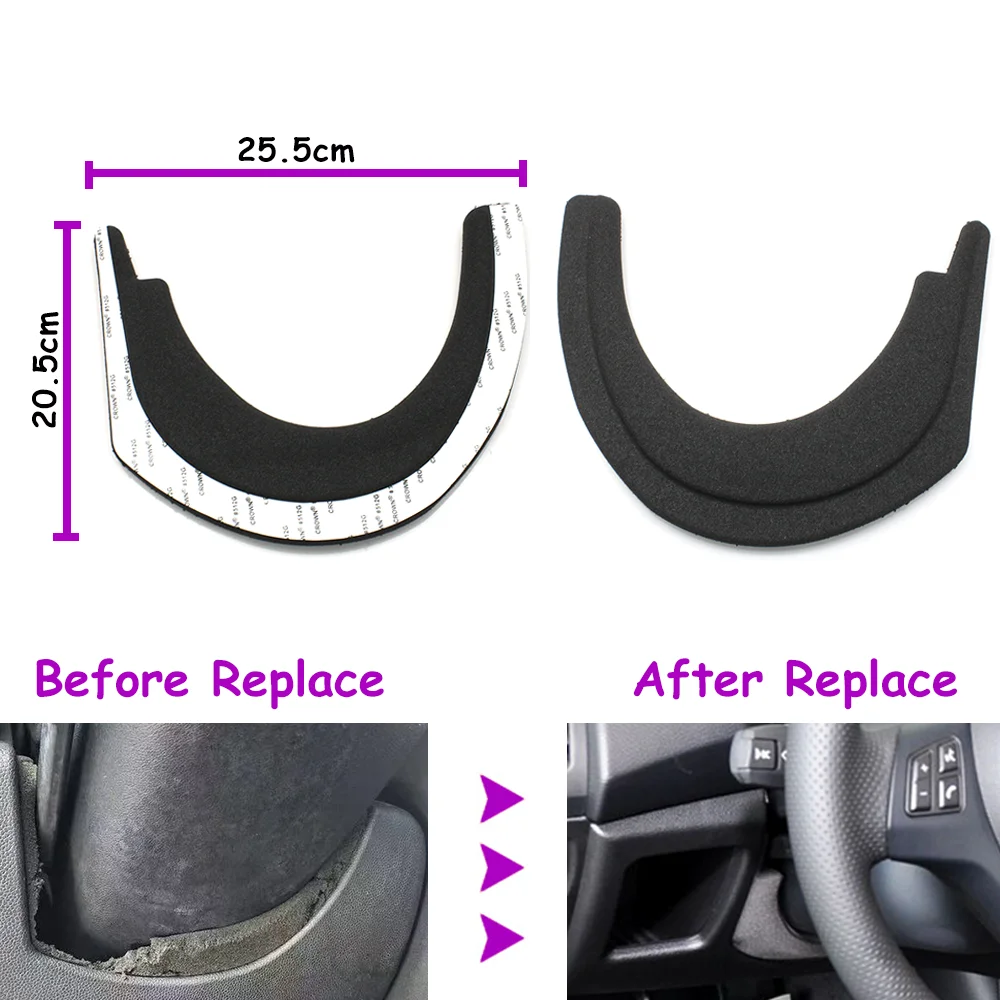 E81 E82 E87 E88 2004-2013 Auto-Innenraum Vorderes Armaturenbrett Lenkrad Untere Abdeckung Schaumstoff-Rückplatte Ersatz für BMW 1er Serie – Detail 3