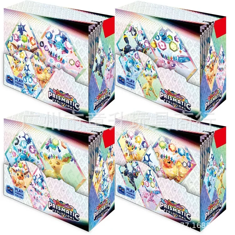 ！Prismatic Evolutions 360Pcs Pokemon Card Journey Together Stellar Crown 151 Ultra Prism English Booster Battle Transaction Card