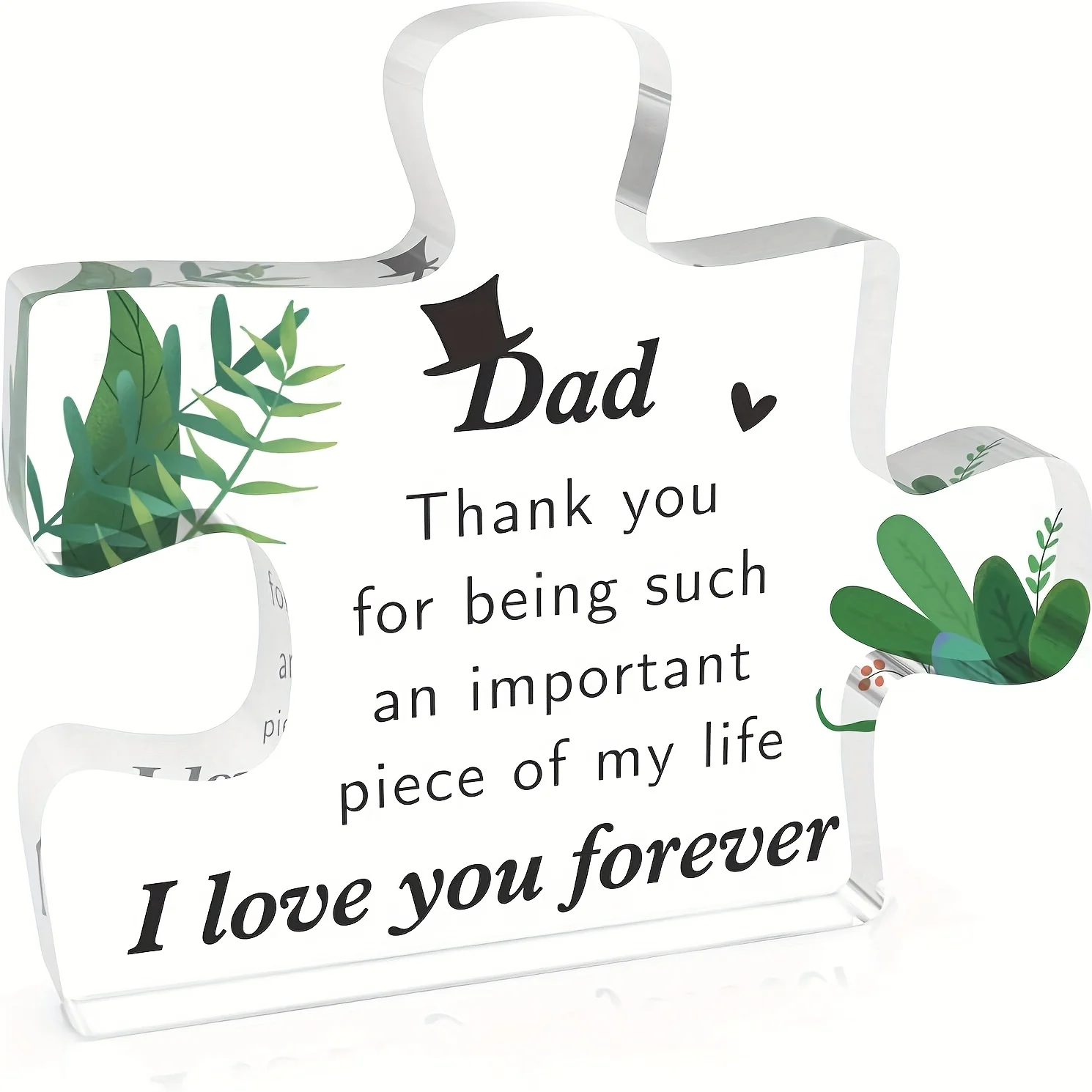 Weihnachtsgeschenke für Papa, Strumpffüller für Papa, Geschenke für Papa, Geschenke für Papa, Valentinstagsgeschenke für Papa, Acrylblockpuzzle für Papa