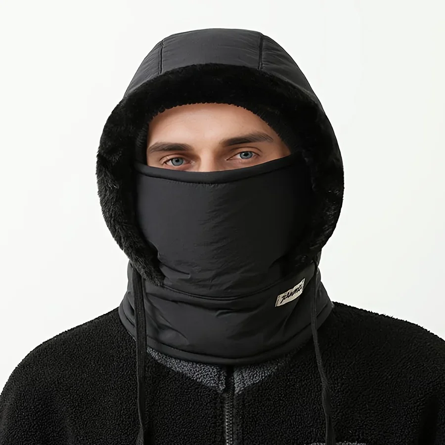Cappello caldo invernale per uomo e donna, protezione per le orecchie da ciclismo autunnale e invernale con velluto spesso per protezione dal freddo