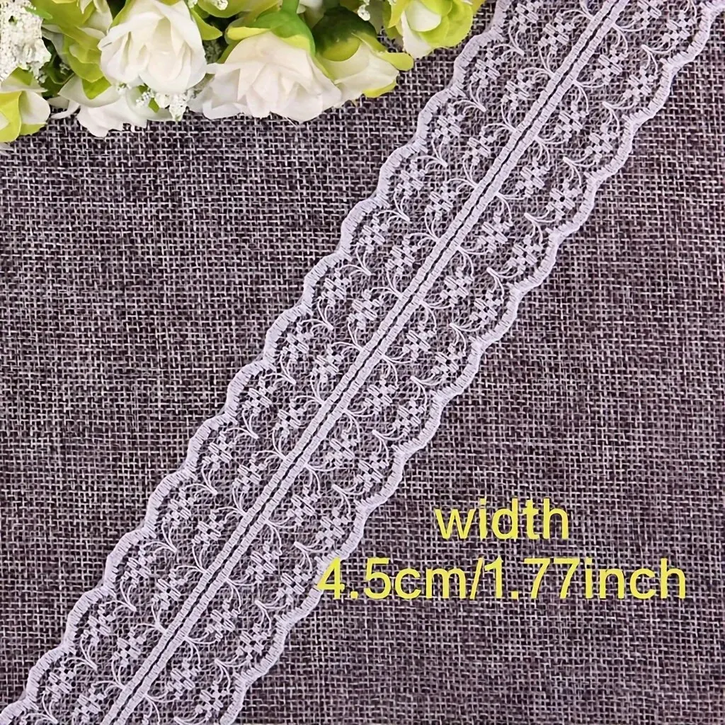 10.9Yards White Lace Ribbon, Gift Wrapping, Dress Decoration, Wedding Decoration, Sewing Crafts