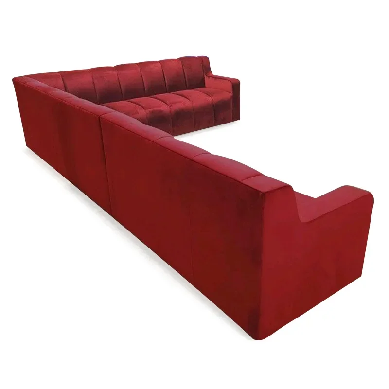 Fabric sofa, swan flannel corner L-shaped sofa