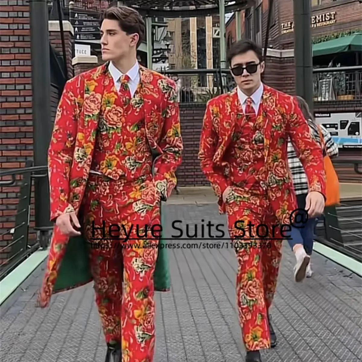 

Custom Chinese Long Fashion Men Suits Slim Fit Notched Lapel Formal Prom Party 3 Pieces Sets Casual Male Blazer Trajes De Hombre