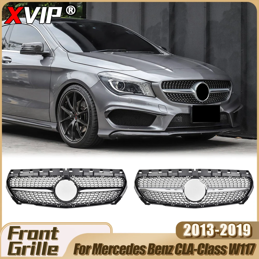 

XVIP Car Accessories For Mercedes Benz CLA W117 2013-2019 CLA180 CLA200 CLA45 AMG GTR Style Racing Grille AMG Style Upper Grille