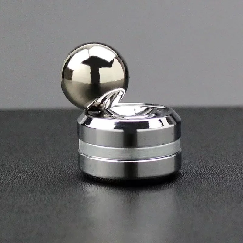 Giroscopio giratorio de escritorio para adultos, juguete para aliviar el estrés, Spinner redondo cinético de Metal, juguete Fidget de descompresión, hipnosis, juguete para la punta del dedo, regalo para niños