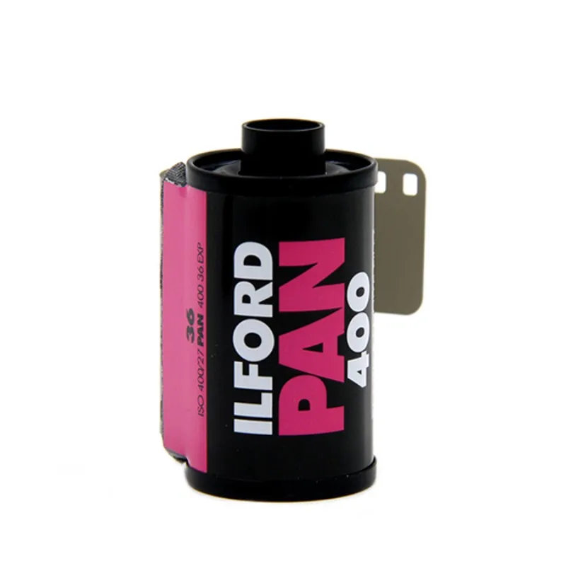 50/10 ม้วน ILFORD Pan 400 สีดําและสีขาวฟิล์ม 135 มม.Professional ฟิล์ม 36 แสงเหมาะสําหรับ Kodak กล้องฟิล์ม m35 M38 F9