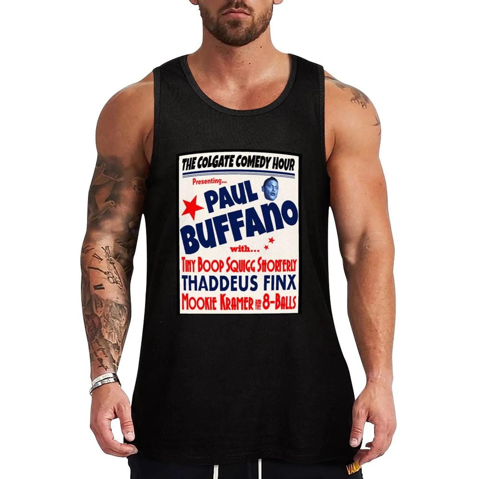 Paul Buffano Live! Tank Top Soft Basic Tank Top Breathable Sleeveless Daily Shirt