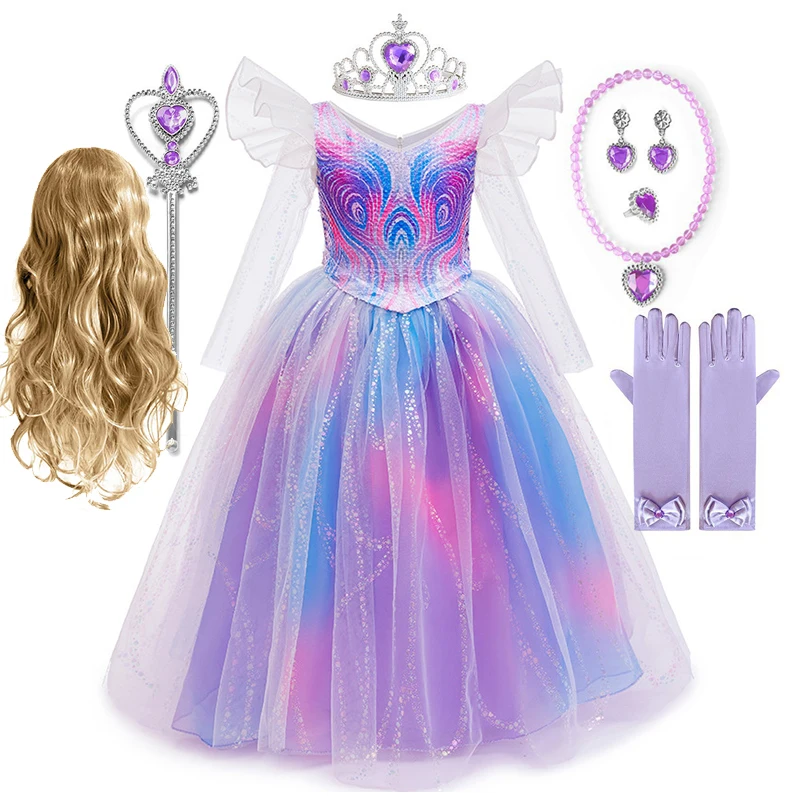 

Костюм для косплея Wicked Witch 2, Glinda, платье принцессы для девочек, костюм для дня рождения, карнавальный костюм на Хэллоуин, детское платье