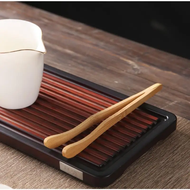 Premium Wooden Food Tongs Sturdy Durable Easy Grip Lightweight Serving Clip For Toast Cheese Fruit Salad Kitchen Utensil