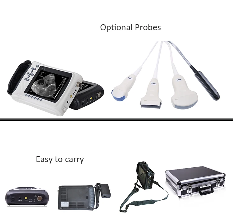 Handheld Vet Cattle Goat BW Ultrasound Scan Machine Portable Pig Pregnancy Cow Veterinary Ultrasound Machine Scanner for Sheep