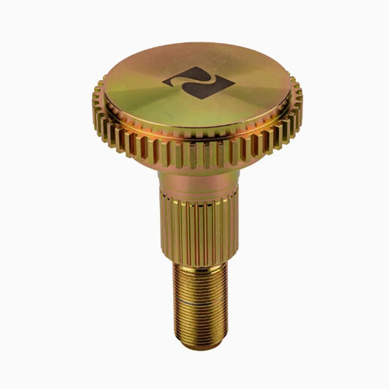 

CNC Brass Machined Aluminum Custom Steel Mechanical Equipment Parts Brass Knob with Striped Hand-Twist Thread