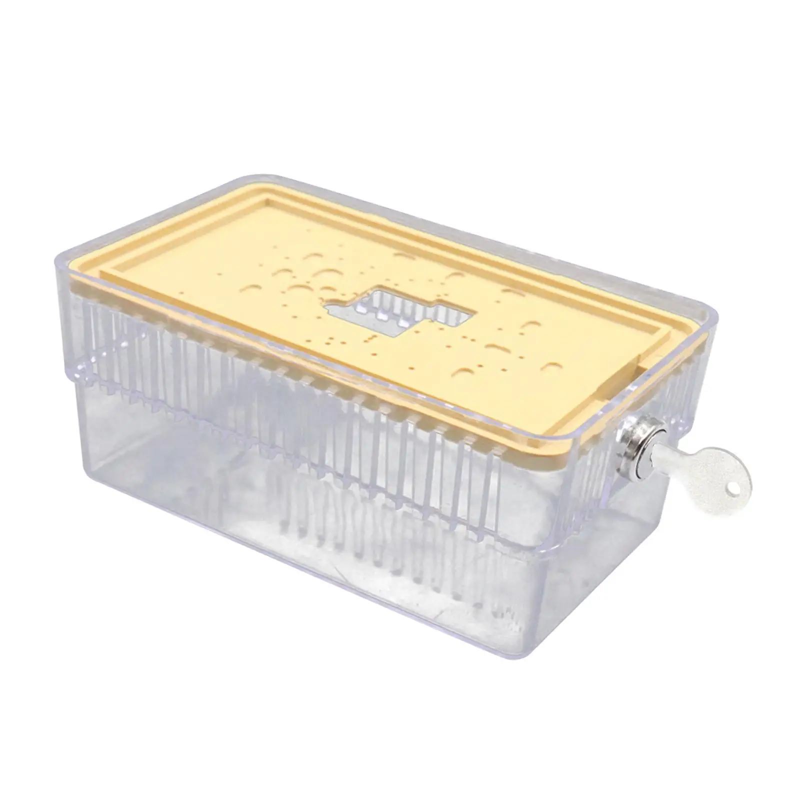 Locking Thermostat Guard Wall Mount Lockable Panel Protector Transparent Case with Key for Automatic Thermostat Control