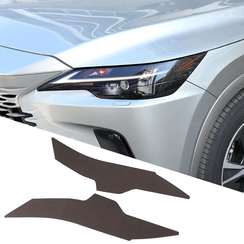 

For Lexus RX 2023-2026 TPU Black Car Front Headlights Decorative Film Sticker Car Accessories