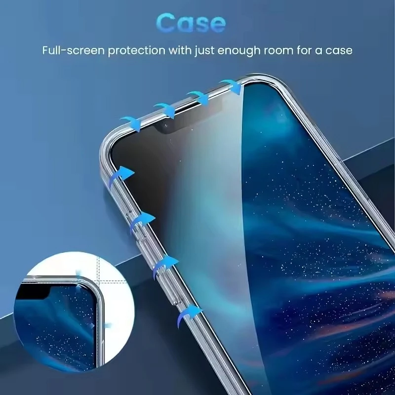 5Pcs Tempered Glass For iPhone 15 14 13 12 11 16 Pro Max Mini Plus Screen Protector For iPhone 17 PRO XR X XS Protective Glass