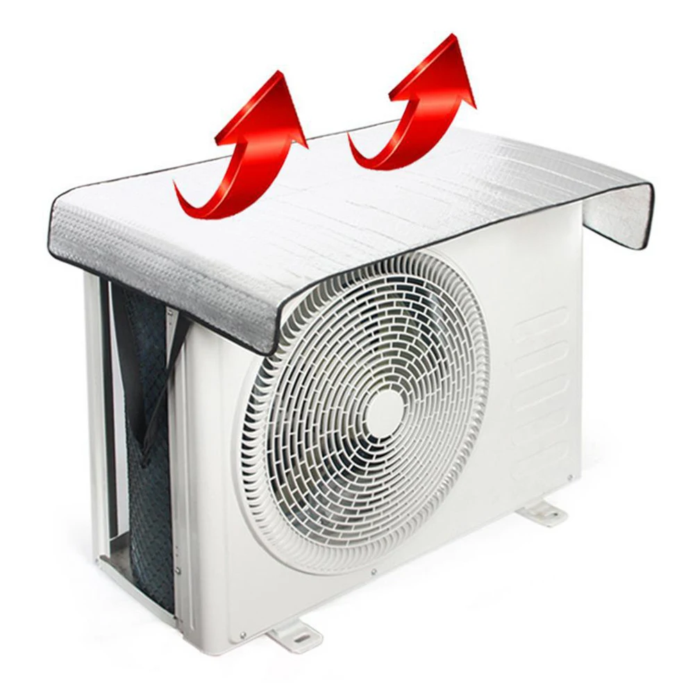 1pc Protector Air Conditioning Shield Cover Elastic Band With Lifting Waterproof Sunscreen Dustproof Air-Conditioner-Parts