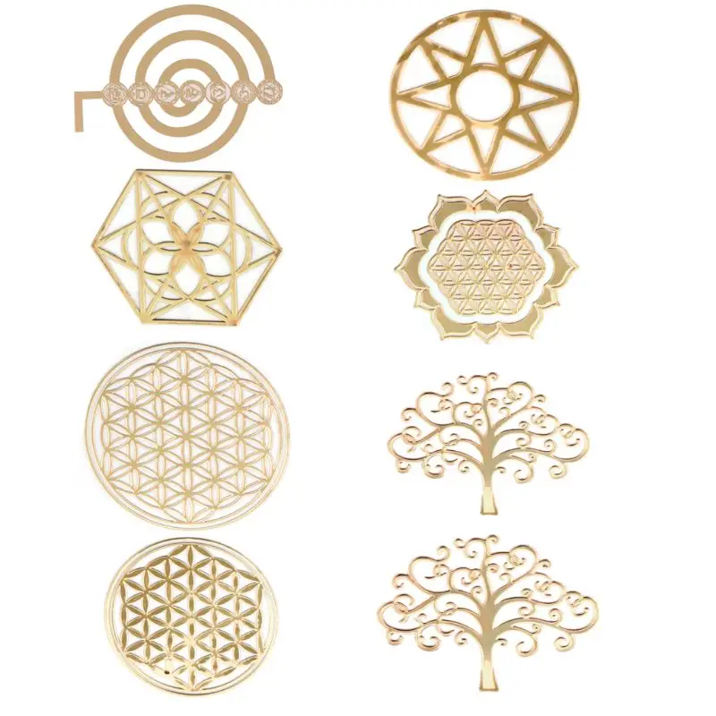 Energy Tower Pattern Paste Copper Stickers For DIY Making Mould Craft Jewelry