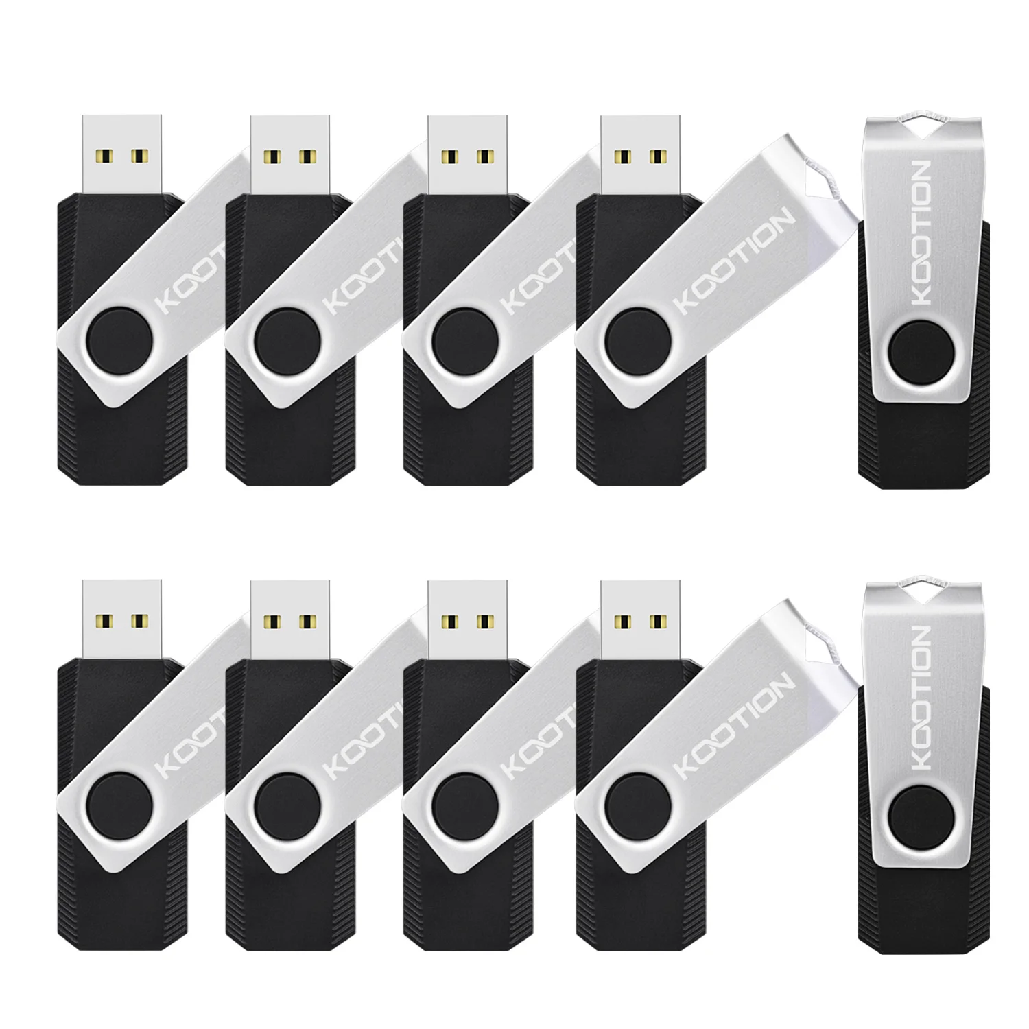 KOOTION 10db U666 Akol Autózás USB 2.0 3.0 360°rotate Magas sebesség Csillogtat drives memória botot 16gb 32GB adathordozó udisk